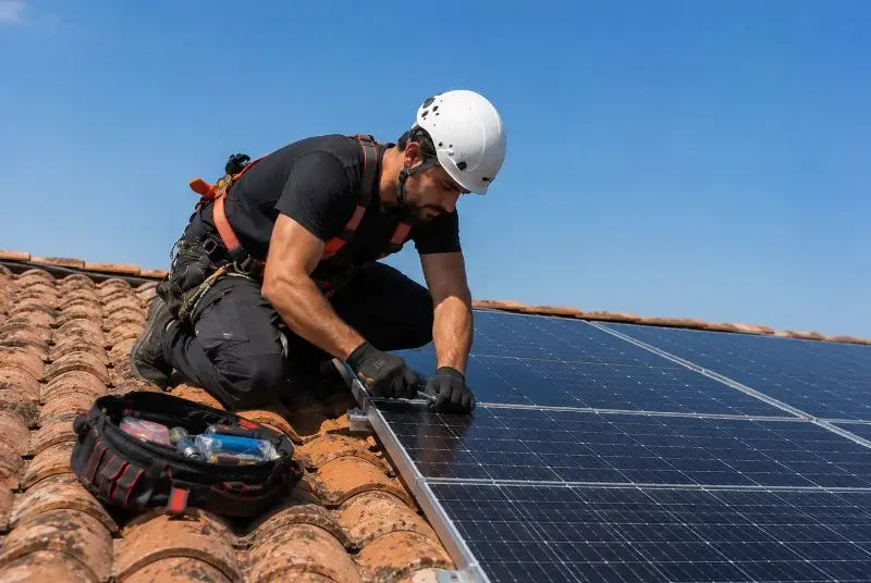 Maintenance et monitoring de panneaux solaires à Bierne
