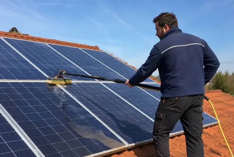 Nettoyage et entretien de panneaux solaires à Bierne
